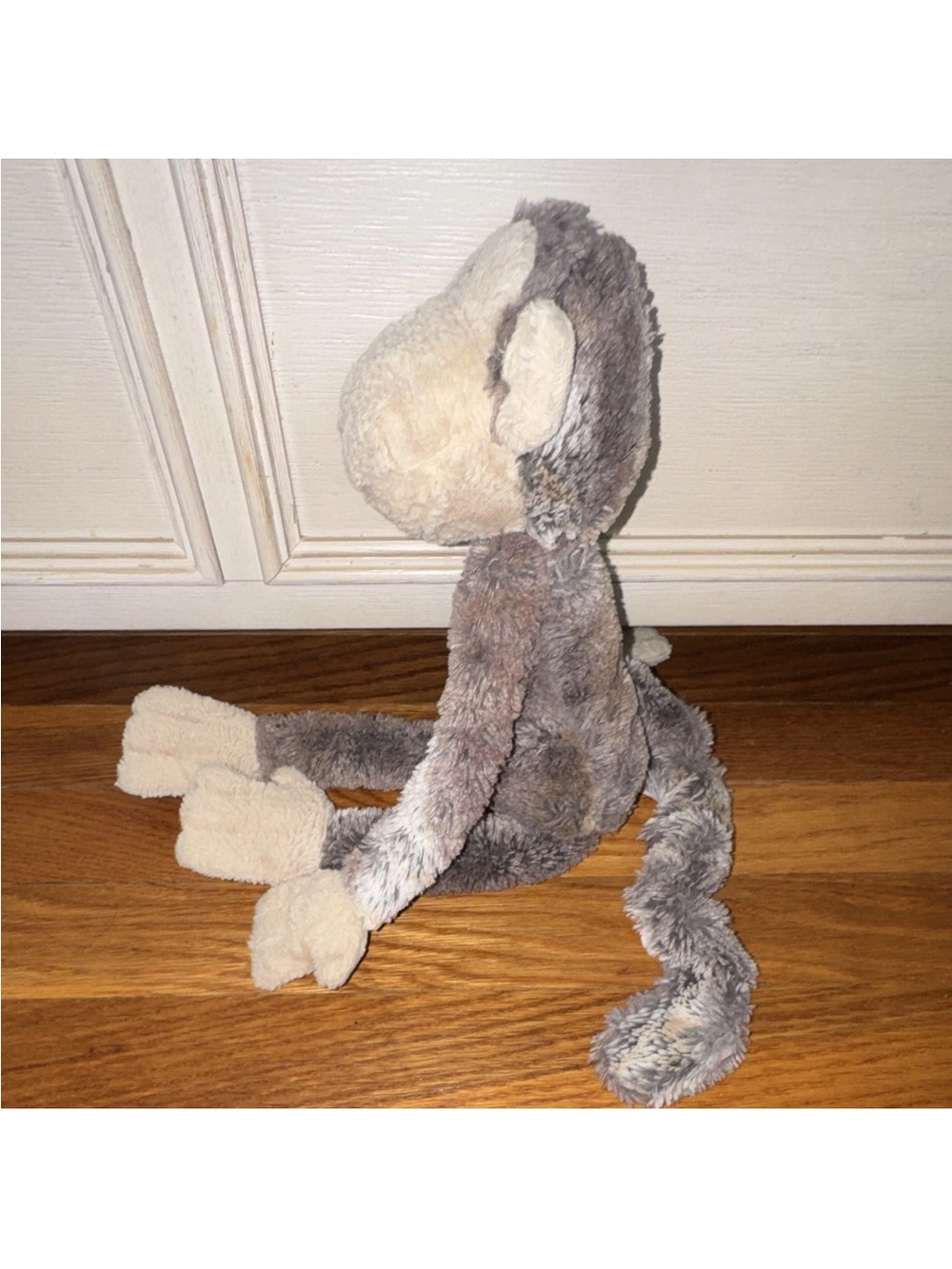 Jellycat Mattie Monkey Stuffed Animal - Gray & Cream - Picture 4 of 8